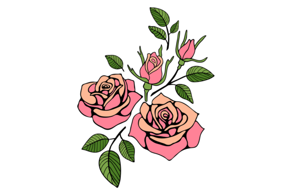 Artistic Rose Bouquet for Graphic Designers