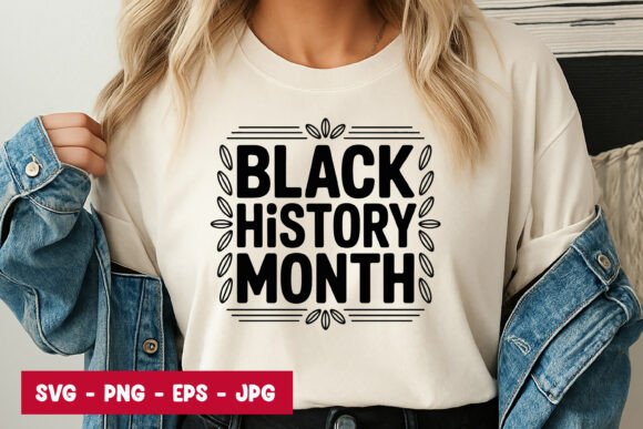 Black History Month Decorative Badge Graphics
