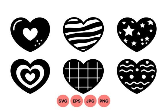Decorative Heart Shapes Graphics