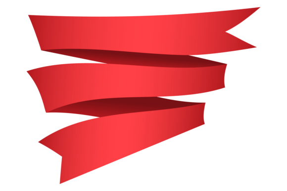 Decorative Text Banner Flag Template Graphics