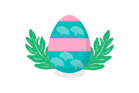 Easter Egg Celebration Decorative Happy Graphics & Illustrations