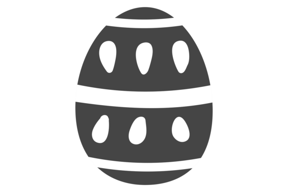 Easter Egg Silhouette Graphics for Local Branding