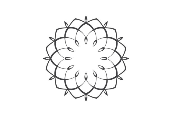 Flower Mandala Decorative Elements Logo