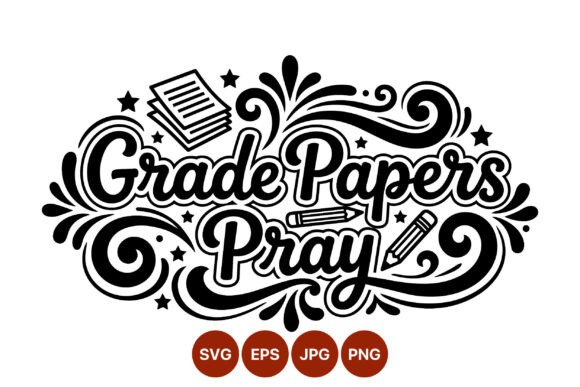 Grade Papers Pray Graphics for Branding and Marketing