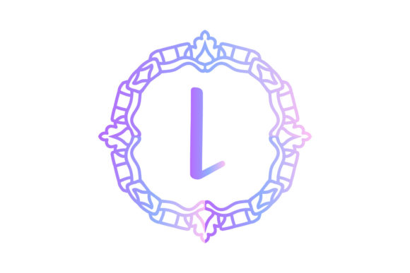 Illustration Monogram Decorative Design: Graphics & Illustrations for Real Crafting