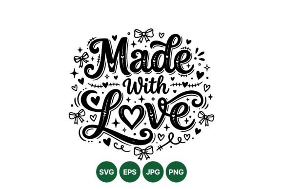 Made with Love Decorative Design