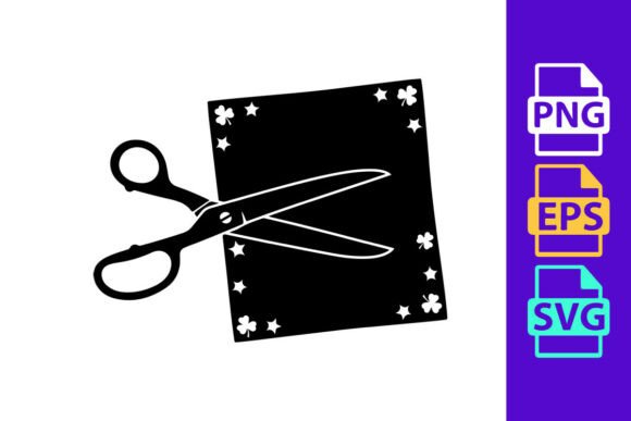 Open Scissors Cutting Through Decorative: A Graphic Designer’s Take