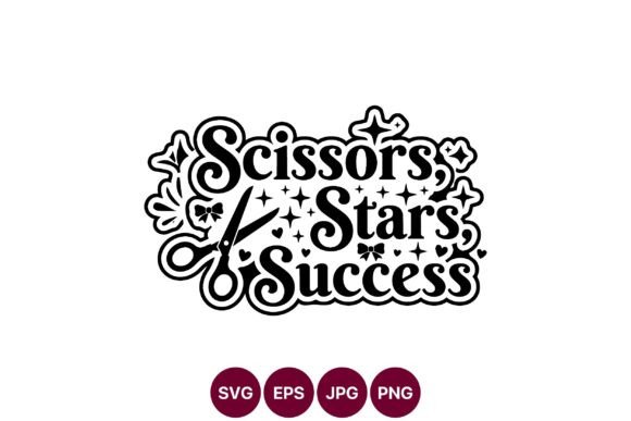 Scissors Stars Success Graphics