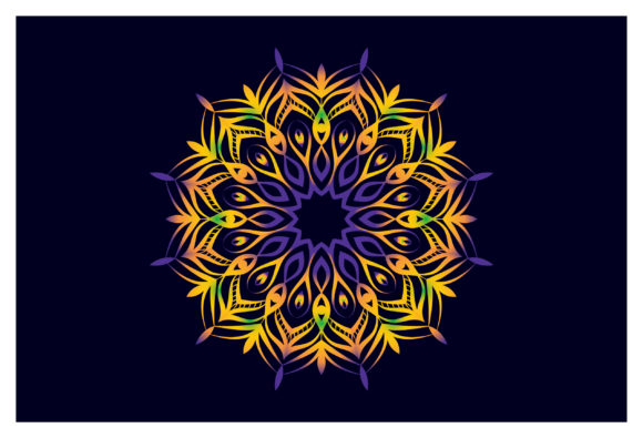 Vintage Flower Mandala Logo Decorative Graphics & Illustrations